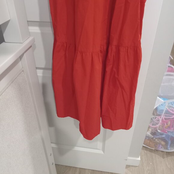 NEW Universal Thread Bright Red Small Flutter Cap Sleeve Maxi Dress - Picture 4 of 7